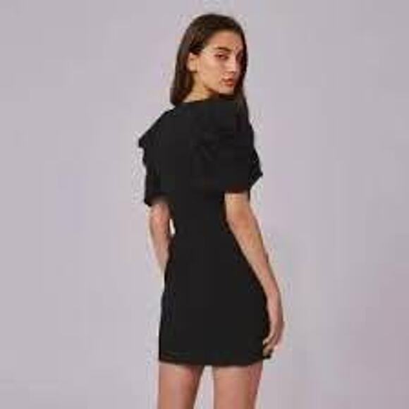 C/MEO Collective Women’s Medium Black Soaked Short Sleeve Mini Dress - Picture 3 of 10